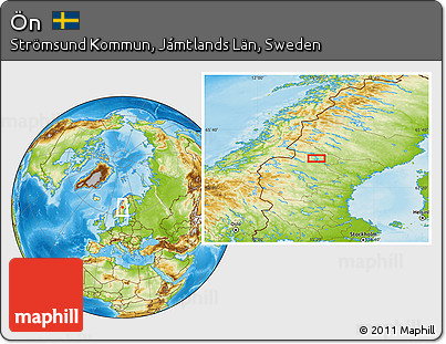 Physical Location Map of Ön