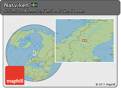 Savanna Style Location Map of Näsviken