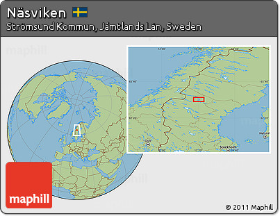 Savanna Style Location Map of Näsviken