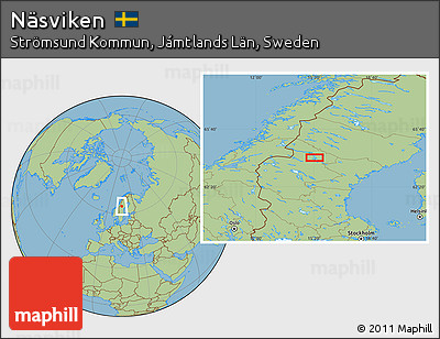 Savanna Style Location Map of Näsviken