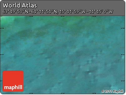 Satellite Map of the Area around 64° 0' 52" N, 15° 13' 29" W