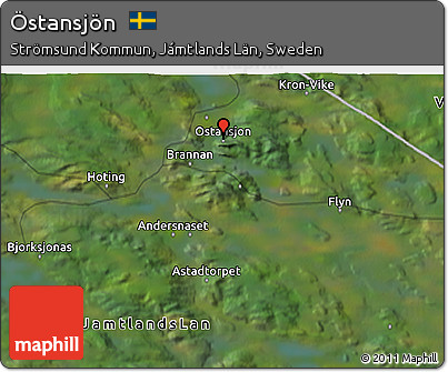 Satellite 3D Map of Östansjön