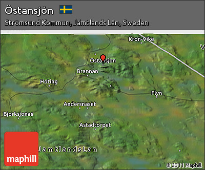 Satellite 3D Map of Östansjön