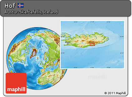 Physical Location Map of Hof