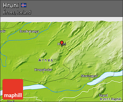 Physical 3D Map of Hruni
