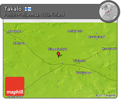 Physical 3D Map of Takalo