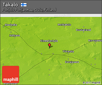Physical 3D Map of Takalo