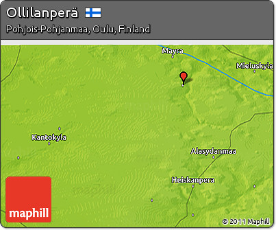 Physical 3D Map of Ollilanperä