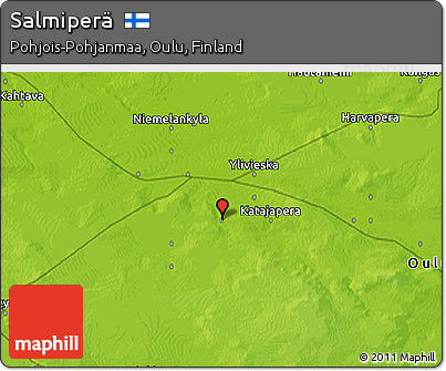 Physical 3D Map of Salmiperä