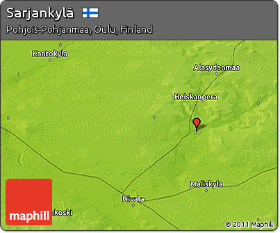 Physical 3D Map of Sarjankylä