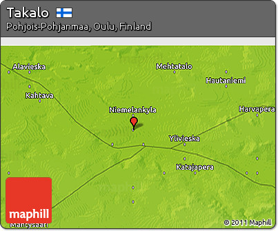 Physical 3D Map of Takalo