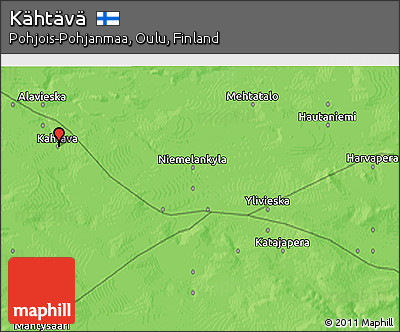 Political 3D Map of Kähtävä