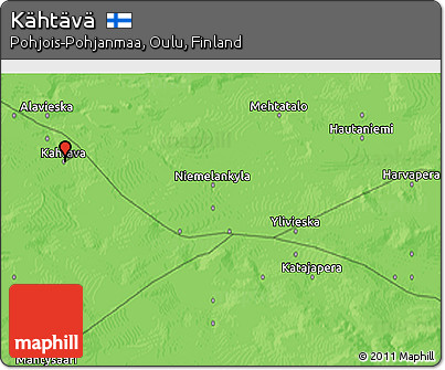 Political 3D Map of Kähtävä