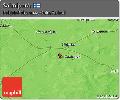 Political 3D Map of Salmiperä