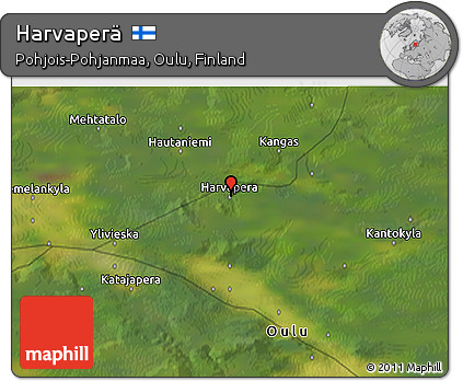 Satellite 3D Map of Harvaperä