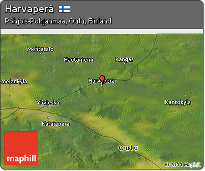 Satellite 3D Map of Harvaperä