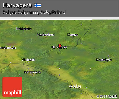 Satellite 3D Map of Harvaperä
