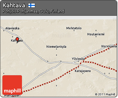 Shaded Relief 3D Map of Kähtävä