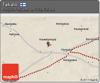 Shaded Relief 3D Map of Takalo