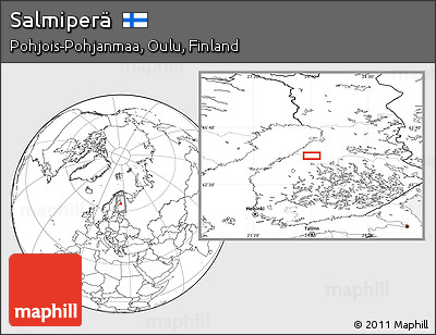 Blank Location Map of Salmiperä