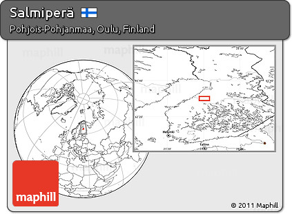 Blank Location Map of Salmiperä