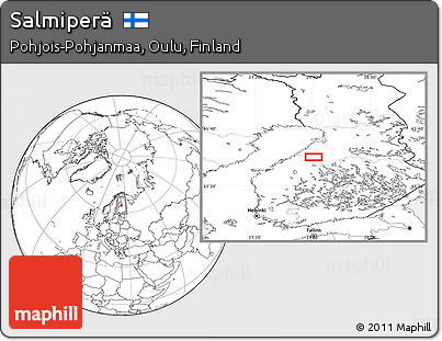Blank Location Map of Salmiperä