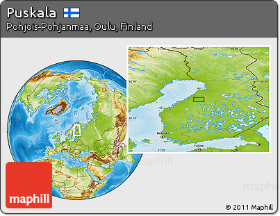 Physical Location Map of Puskala