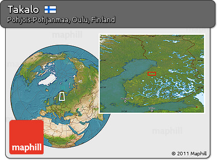 Satellite Location Map of Takalo