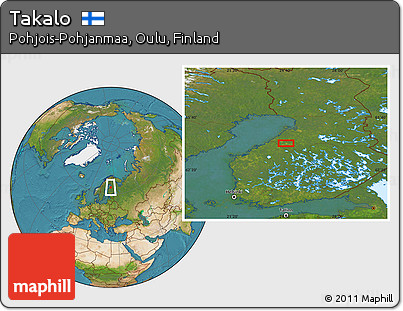 Satellite Location Map of Takalo
