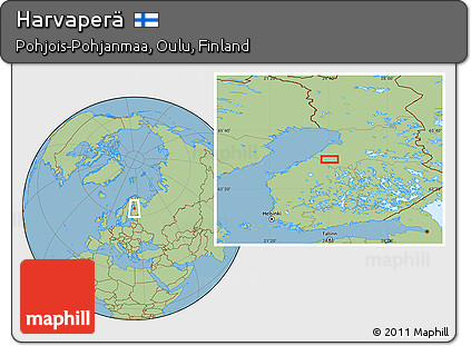 Savanna Style Location Map of Harvaperä