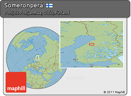 Savanna Style Location Map of Someronperä