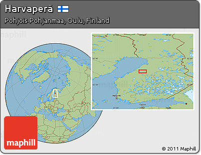 Savanna Style Location Map of Harvaperä