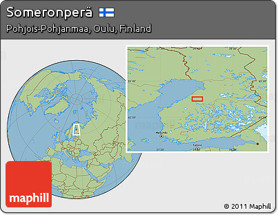 Savanna Style Location Map of Someronperä