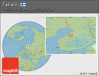 Savanna Style Location Map of Takalo