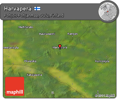 Satellite Map of Harvaperä