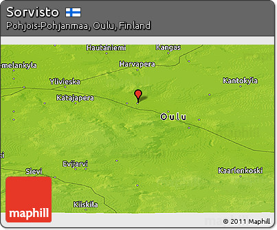 Physical Panoramic Map of Sorvisto