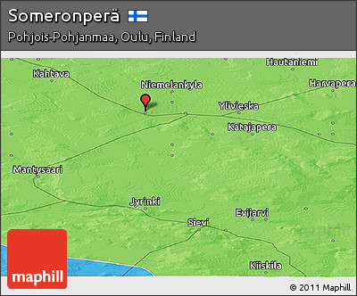 Political Panoramic Map of Someronperä