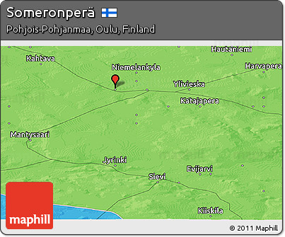 Political Panoramic Map of Someronperä