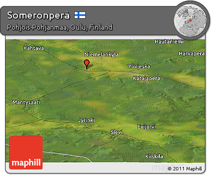 Satellite Panoramic Map of Someronperä