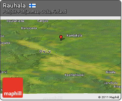 Satellite Panoramic Map of Rauhala
