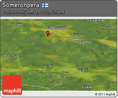 Satellite Panoramic Map of Someronperä