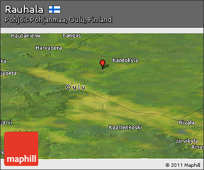 Satellite Panoramic Map of Rauhala