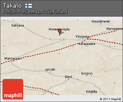 Shaded Relief Panoramic Map of Takalo