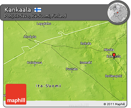 Physical 3D Map of Kankaala