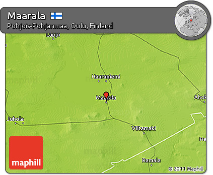 Physical 3D Map of Maarala
