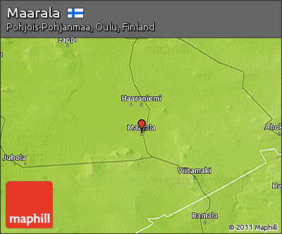Physical 3D Map of Maarala