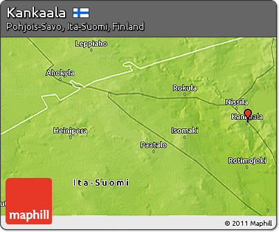Physical 3D Map of Kankaala