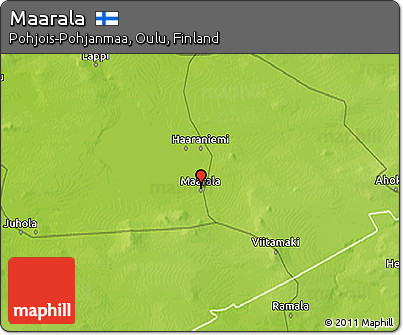Physical 3D Map of Maarala