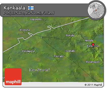 Satellite 3D Map of Kankaala