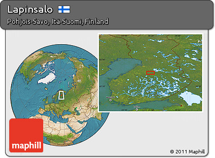 Satellite Location Map of Lapinsalo